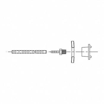 JUSTRITE Suction Option Assembly Stainless Steel, 13M369
