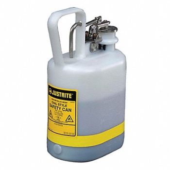 JUSTRITE Type I Safety Can 1 gal White 12-3/4 H, 13M370