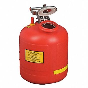 JUSTRITE Disposal Can 5 gal Red Polyethylene, 13M373