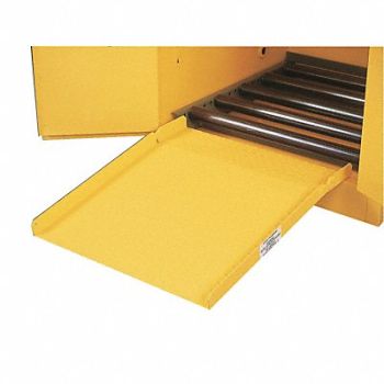 JUSTRITE Drum Cabinet Ramp Yellow, 13M378