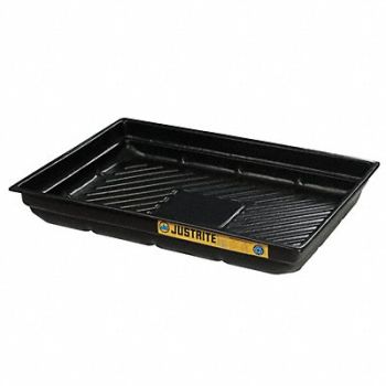 JUSTRITE Spill Tray 5-1/2 in H 47-1/2 in L, 13M416