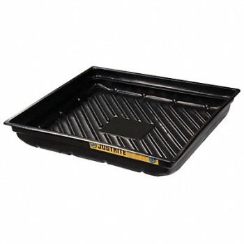 JUSTRITE Spill Tray 5-1/2 in H 37-3/4 in L, 13M417