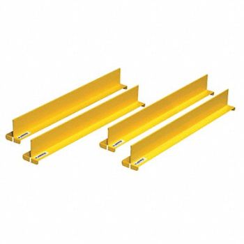 JUSTRITE Shelf Divider Set Steel 2-1/32 in W, 13M452