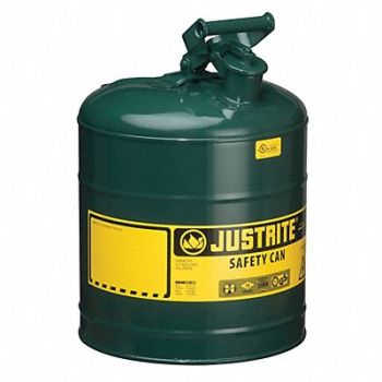 JUSTRITE Type I Safety Can 5 gal Green 16-7/8In H, 13M479