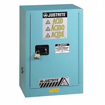 JUSTRITE Corrosive Safety Cabinet 35 in H Steel, 13M527