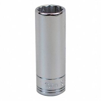 SK PROFESSIONAL TOOLS Socket Steel Chrome 16 mm, 13N589