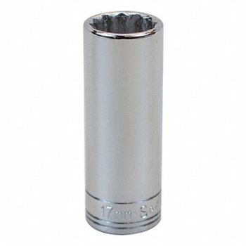 SK PROFESSIONAL TOOLS Socket Steel Chrome 17 mm, 13N590
