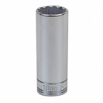 SK PROFESSIONAL TOOLS Socket Steel Chrome 18 mm, 13N591