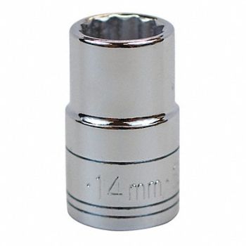 SK PROFESSIONAL TOOLS Socket Steel Chrome 14 mm, 13N741