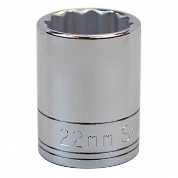 SK PROFESSIONAL TOOLS Socket Steel Chrome 22 mm, 13N749