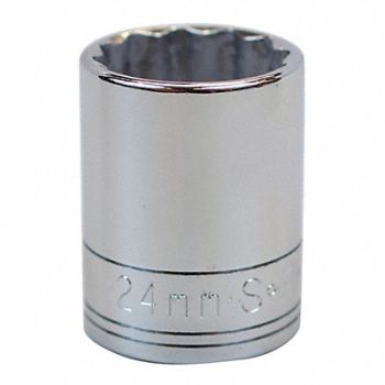SK PROFESSIONAL TOOLS Socket Steel Chrome 24 mm, 13N751