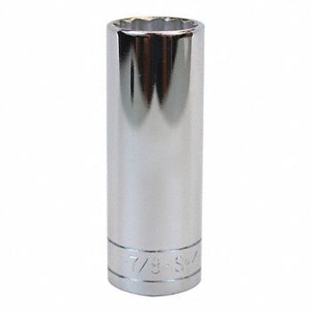 SK PROFESSIONAL TOOLS Socket Steel Chrome 7/8 in, 13N782