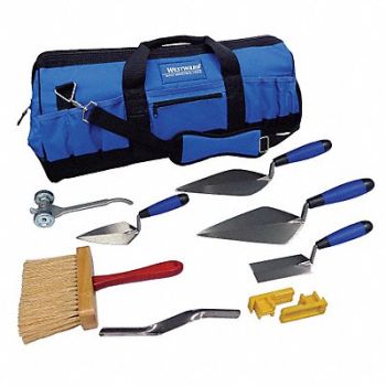 WESTWARD Masons Apprentice Tool Kit 8 Pcs, 13P511