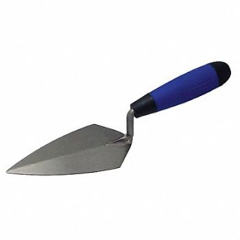 WESTWARD Brick Trowel 7x3-5/8 Stl ErgoSoft PP/TPR, 13P525