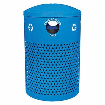 TOUGH GUY Recycling Container Blue 40 gal., 13P561