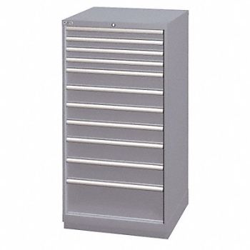 LISTA ModDrwrCab 57 x28 x28.5 LtGry 11Drwr, 13P577