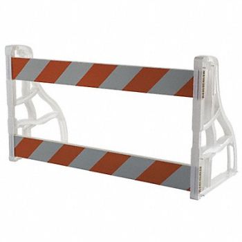 GRAINGER APPROVED Type 2 Barricade 96 in L, 13P871