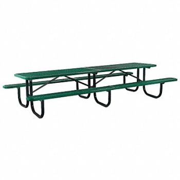 ULTRASITE Shelter Table 144 W x70 D Green, 13R038