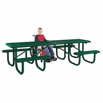 ULTRASITE ADA Shelter Table 120 W x70 D Green, 13R040