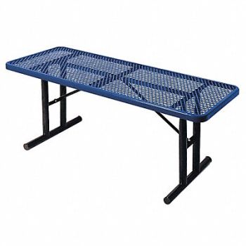 ULTRASITE Picnic Table 72 W x30 D Blue, 13R047