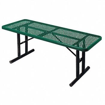 ULTRASITE Picnic Table 72 W x30 D Green, 13R048