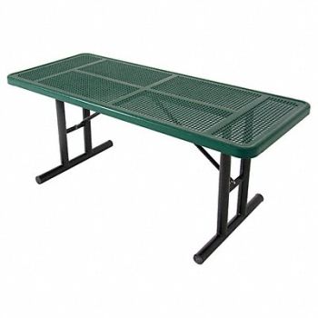 ULTRASITE Picnic Table 96 W x30 D Green, 13R054