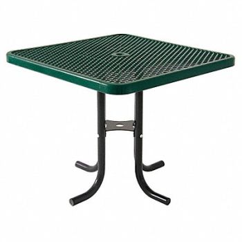 ULTRASITE Picnic Table 36 W x36 D Green, 13R055