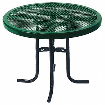 ULTRASITE Picnic Table 36 Dia Green, 13R056