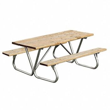 ULTRASITE Picnic Table 72 W x68 D Woodtone, 13R059