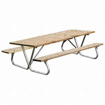 ULTRASITE Picnic Table 96 W x68 D Woodtone, 13R060