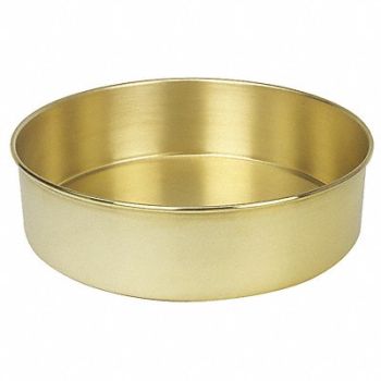 ADVANTECH Pan Brass 12 In Dia 3 1/2 In D, 13R155