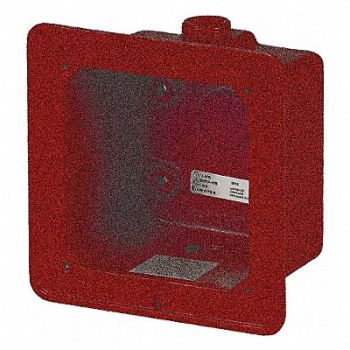 EDWARDS SIGNALING Weatherproof Box Red, 13T114