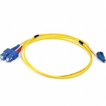 MONOPRICE Fiber Cord Duplex LC SC 1m Yellow, 13U515