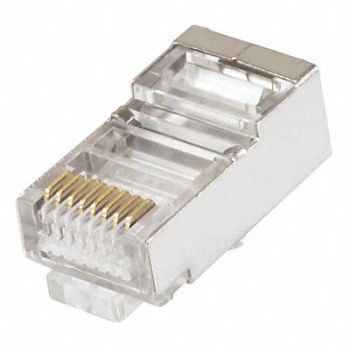 MONOPRICE Plug Modular Cat5 Shielded PK100, 13U647