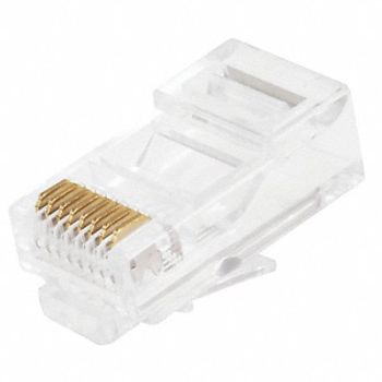 MONOPRICE Plug Modular RJ45 Solid PK100, 13U652