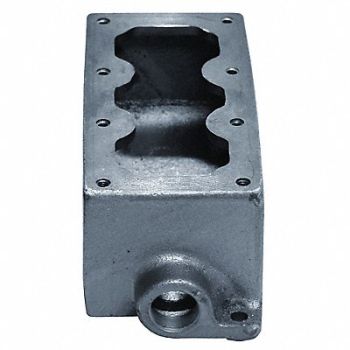 APPLETON ELECTRIC Mounting Body 3Device 1In DeadEnd Iron, 13V026