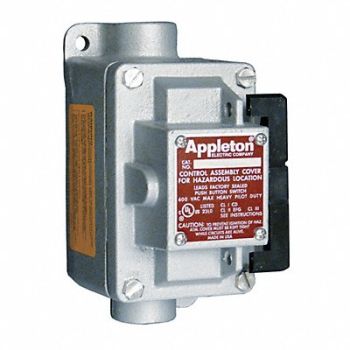 APPLETON ELECTRIC Control Station 3/4 In 1 Gang 10A @ 600V, 13V082