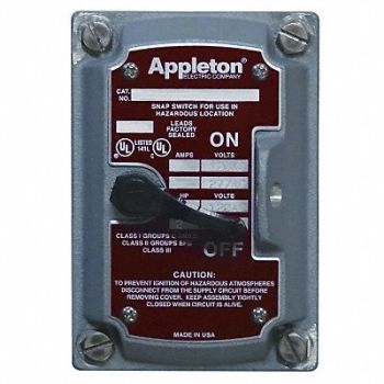 APPLETON ELECTRIC Switch Cover 3-Way or 4-Way 1Gang A, 13V145