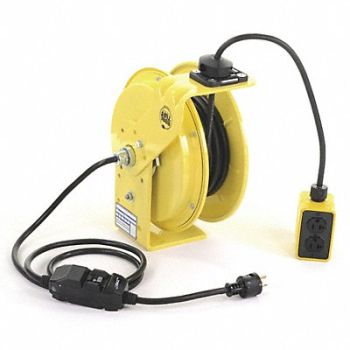 KH INDUSTRIES Cord Reel 25ft 12 AWG Receptacle 120VAC, 13V197