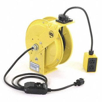 KH INDUSTRIES Cord Reel 50ft 12 AWG Receptacle 120VAC, 13V198
