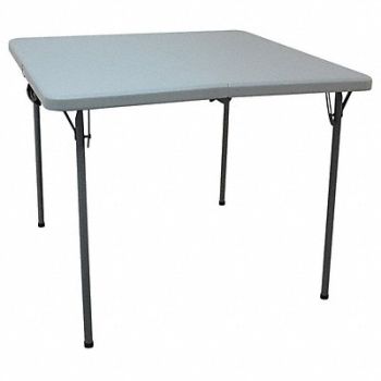GRAINGER APPROVED Bifold Tbl Square Polyethylene 36 L 36 W, 13V433