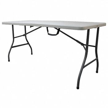 GRAINGER APPROVED Bifold Tbl Rectgl Polyethylene 61 L 30 W, 13V434