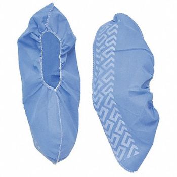 ACTION CHEMICAL Shoe Covers SlipResistSole 2XL Blu PK300, 13V939
