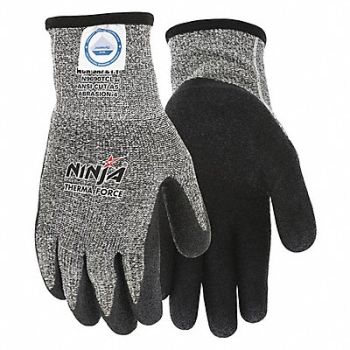 MCR SAFETY Cut Resistant Gloves A5 XL Blk/Gray PR, 13V968