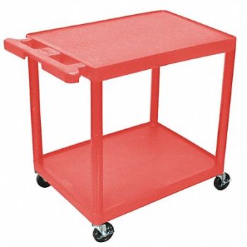 GRAINGER APPROVED Utility Cart 300 lb Load Cap. PE, 13W641