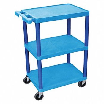 GRAINGER APPROVED Utility Cart 300 lb Load Cap. PE, 13W645