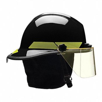 BULLARD Fire Helmet Black Thermoplastic, 13W789