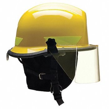 BULLARD G8579 Fire/Rescue Helmet Yellow Thermoplastic, 13W814