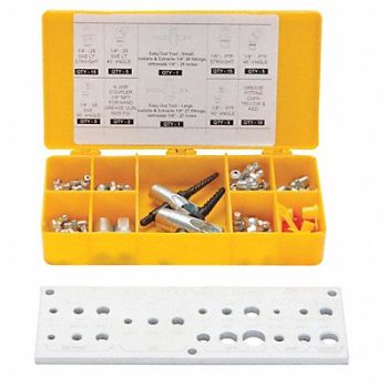 WESTWARD Grease Fitting Kit 65 Pc., 13X064