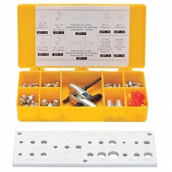 WESTWARD Greasing Fitting Kit 65 Pc., 13X065
